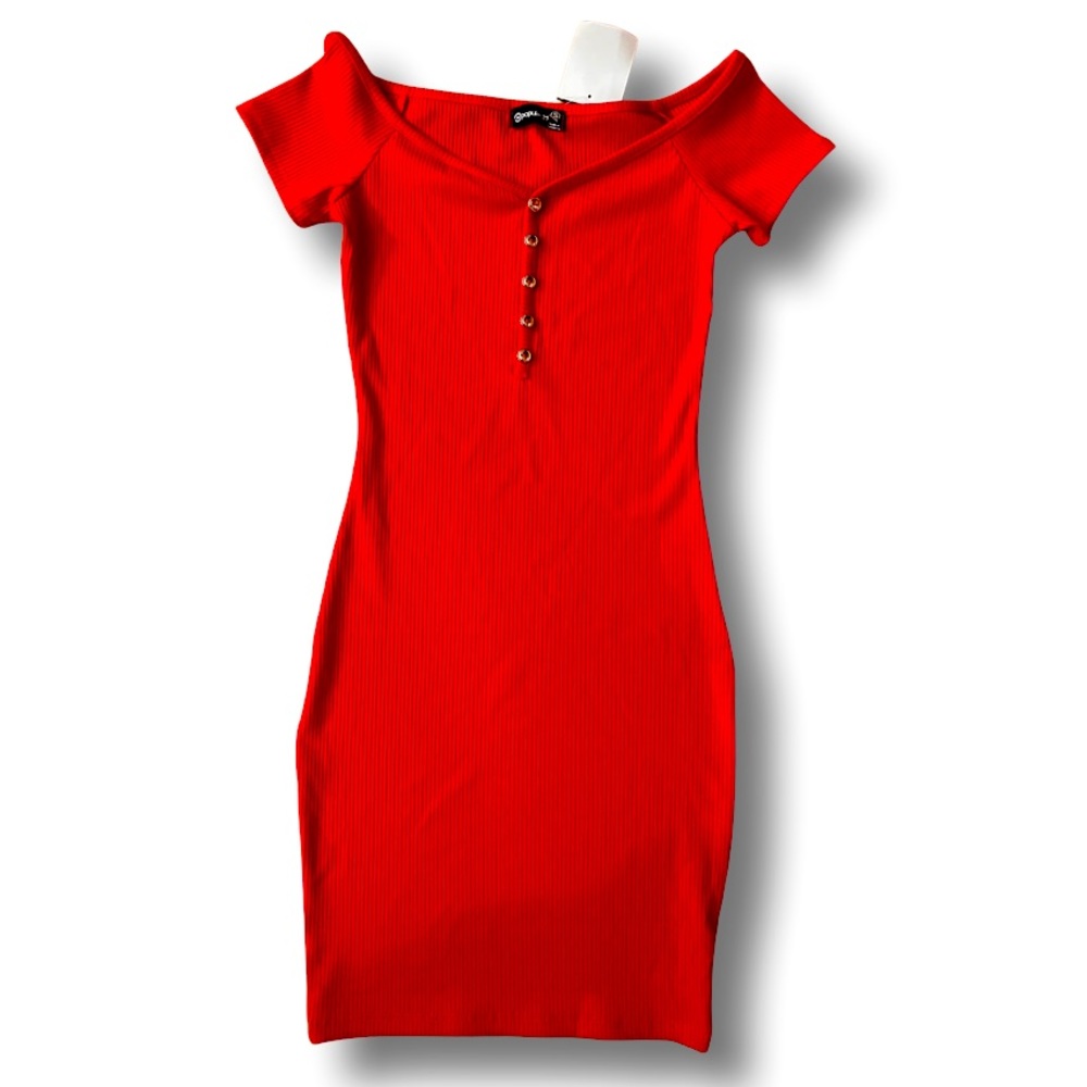 Small brand new red mini summer dress
